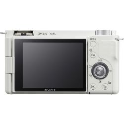 Sony ZV-E10 Mirrorless Camera (Body Only, White)